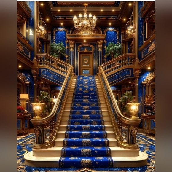 NWT AUTHENTIC GENUINE BLUE AND WHITE LARGE BOWL ON STAND BOMBAY & COMPANY - Picture 4 of 5